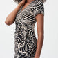Joseph Ribkoff - Palm Print Wrap Dress