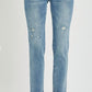 Risen - Mid Rise Tapered Jeans
