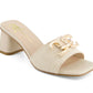 Andrea - Women's Slip On Heeled Sandals