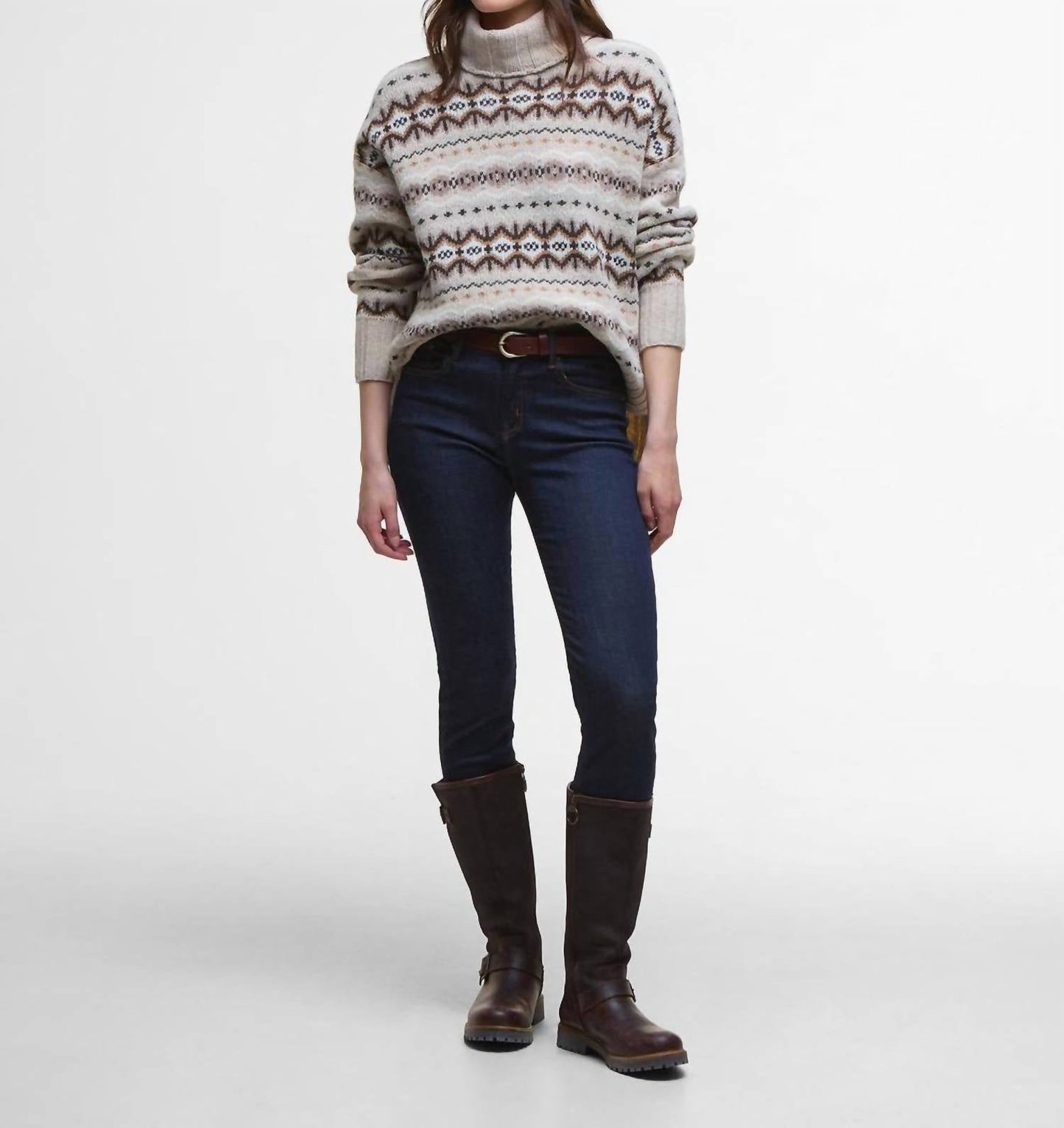 Barbour - Women's Helen Fairisle Turtle Neck Sweater