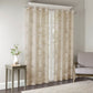 Palm Leaf Burnout Window Sheer Natural 50x84 Inches