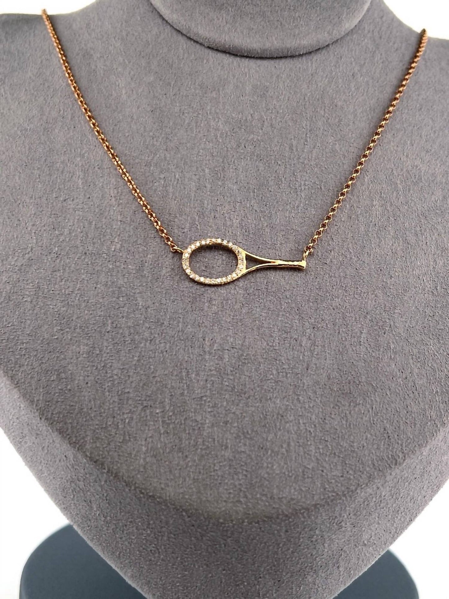 Love Love Tennis - Women's Galore Tennis Racket Necklace