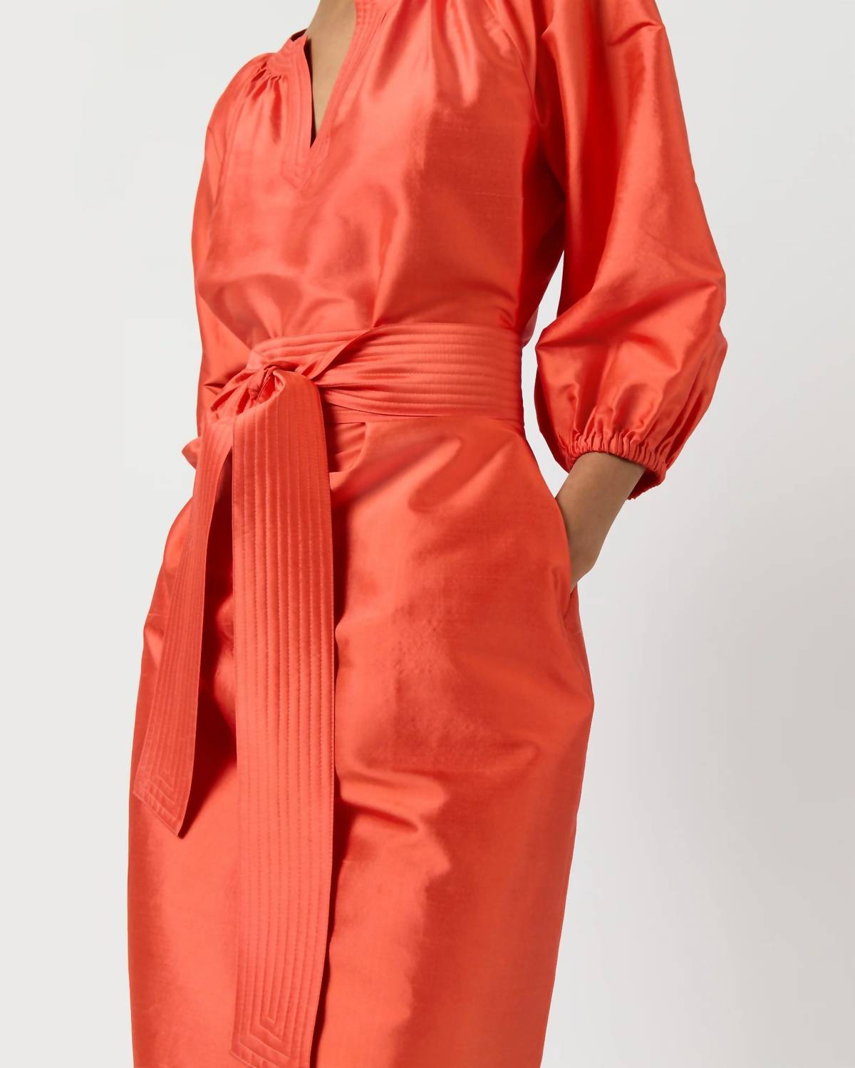 Ann Mashburn - Trapunto Blouson Dress