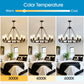 Black Wagon Wheel Chandelier 31.5 Inch Modern Farmhouse Pendant Light