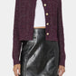 French Connection - Lurex Tweed Knit Cardigan