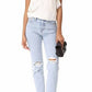 Alice + Olivia - Silk Ruffle Lace Trim Crop Halter Top