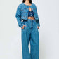 Etica - Raven Pleated Wide Leg Jean