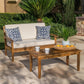 Outdoor Chat Set With Coffee Table and Loveseat