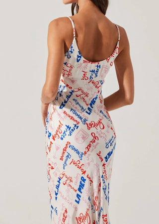 Astr - Vestido longo estampado Joan