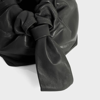 Lemiz - Bolsa de mão feminina Mariposa Twist de couro