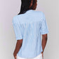 Charlie B - Striped Short Sleeve Popover Blouse