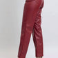 Trendsi - Women's Judy Blue Full Size High Waist Tummy Control Faux Leather Straight Pants Plus Size