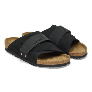 Birkenstock - Chinelo unissex Kyoto Nubuck em camurça e couro
