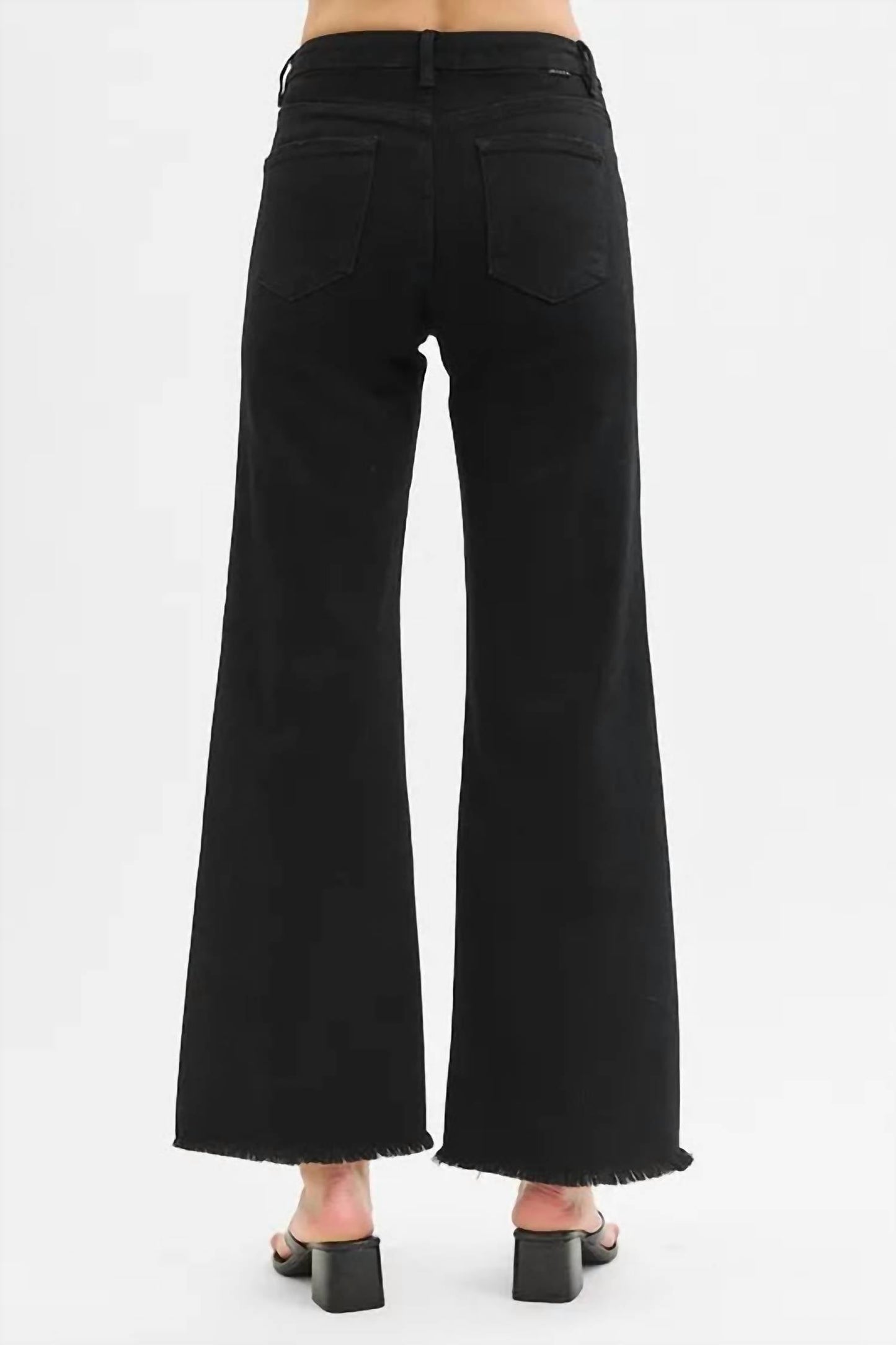 Trendsi - Risen Full Size Tummy Control High Rise Wide Jeans Plus Size