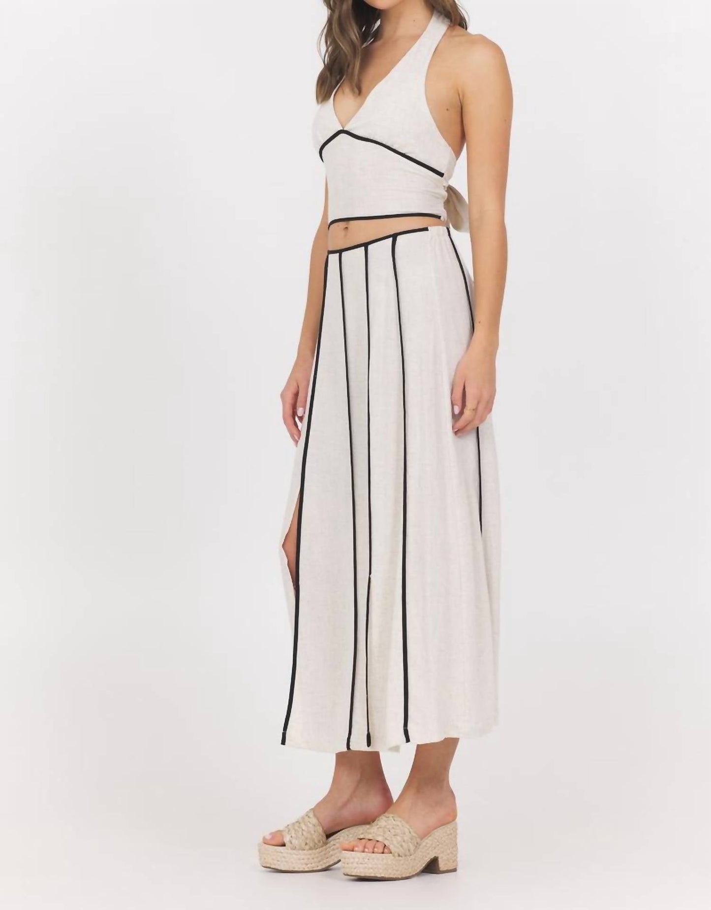Vintage Havana - Coconut Grove Linen Halter Top