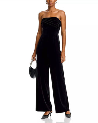 Steve Madden - Swanilda Velvet Wide Leg Jumpsuit