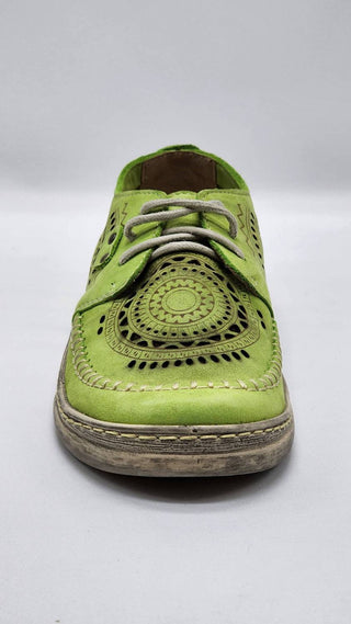 Kcr Group - Sapatos femininos de couro de cano baixo e atemporais