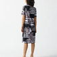 Joseph Ribkoff - Floral Stripe Print Dress