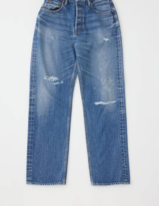 Moussy - Gulfport Wide Straight Leg Jeans