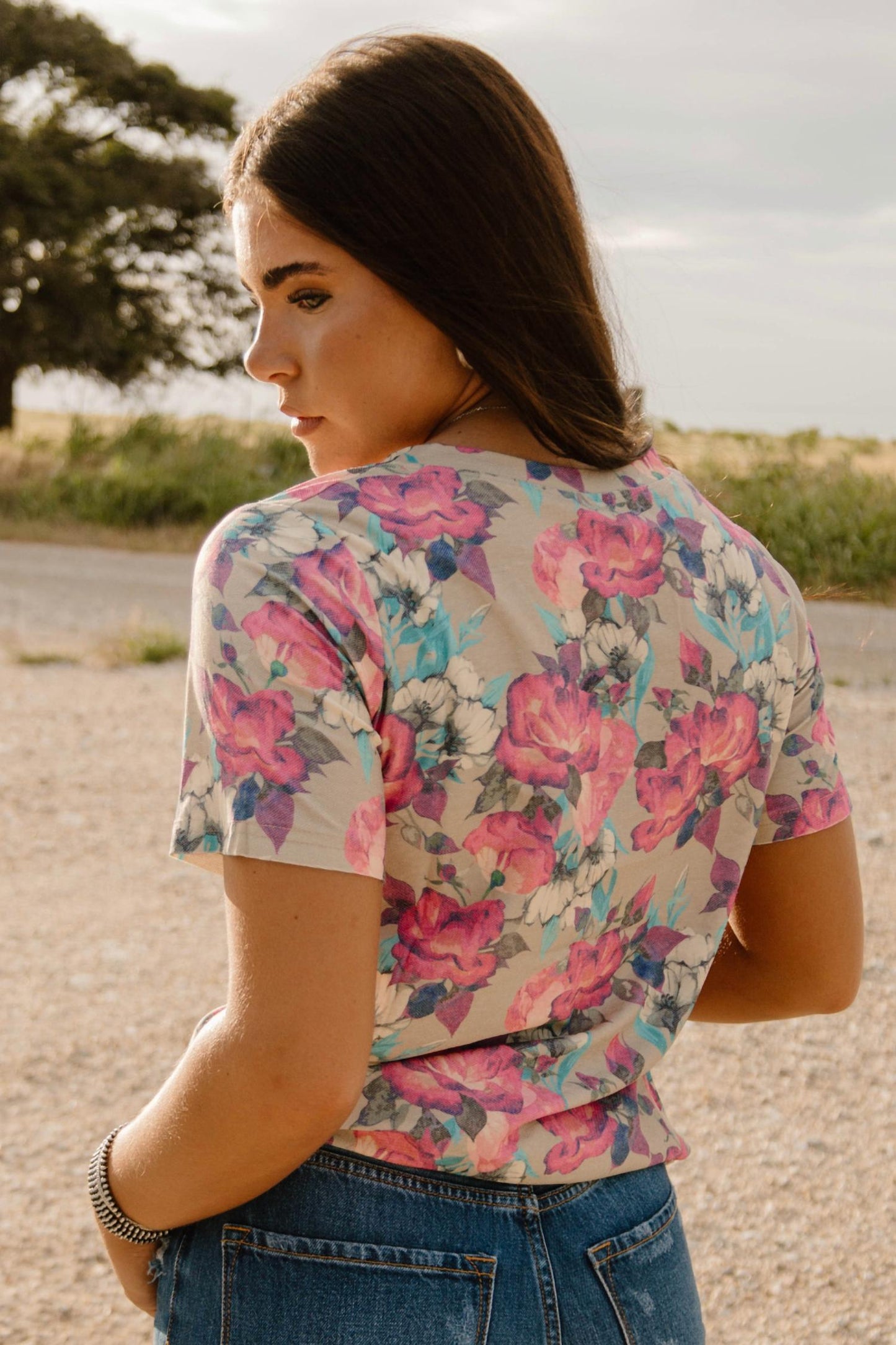 Sterling Kreek - Life Is A Flower V-neck Tee