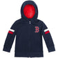 Cubcoats Transforming 2 em 1 unissex Boston Red Sox com capuz e pelúcia macia azul