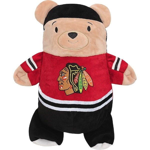 Cubcoats Transforming 2 em 1 para crianças, unissex, pré-escolar, vermelho, Chicago Blackhawks, moletom com zíper completo e pelúcia macia, vermelho