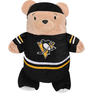 Cubcoats Transforming 2-in-1 Toddler Unisex Preschool Black Boston Bruins Full-Zip Hoodie & Soft Plushie Black
