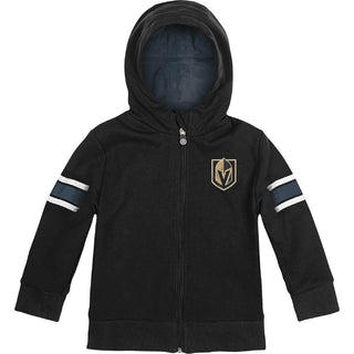 Cubcoats Transforming 2 em 1 unissex para crianças pré-escolares, moletom com capuz e pelúcia macia Vegas Golden Knights, preto