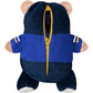 Cubcoats Transforming 2 em 1 para crianças, unissex, azul, St. Louis, com capuz e pelúcia macia, azul