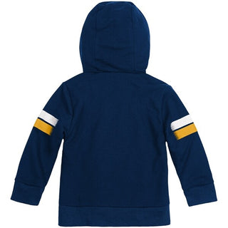 Cubcoats Transforming 2 em 1 unissex infantil LA Galaxy com capuz e pelúcia macia azul