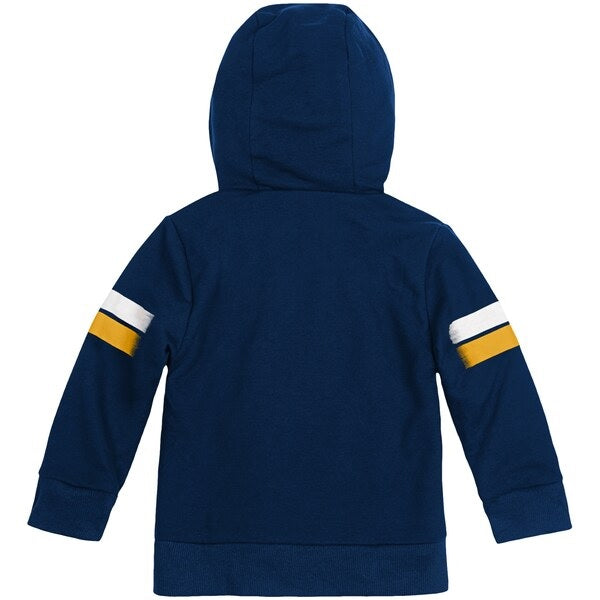 Cubcoats Transforming 2 em 1 unissex infantil LA Galaxy com capuz e pelúcia macia azul