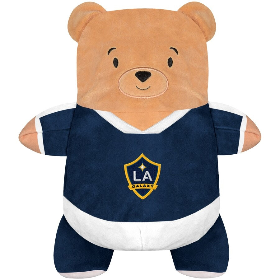 Cubcoats Transforming 2 em 1 unissex infantil LA Galaxy com capuz e pelúcia macia azul