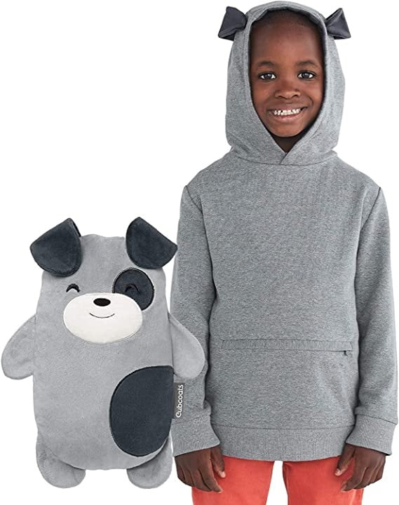 Cubcoats Kids Transforming 2 em 1 Pimm Pullover Unissex Cinza