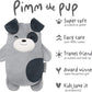 Cubcoats Kids Transforming 2 em 1 Pimm Pullover Unissex Cinza