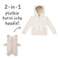 Cubcoats Kids Transforming 2 em 1 Bori Zip up Unissex Marrom