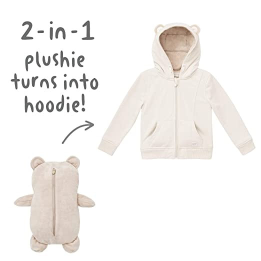 Cubcoats Kids Transforming 2 em 1 Bori Zip up Unissex Marrom