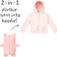 Cubcoats Kids Transformando 2 em 1 Kali Zip up Unissex Rosa