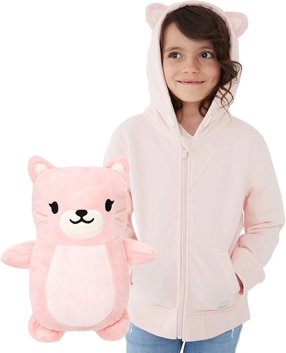 Cubcoats Kids Transformando 2 em 1 Kali Zip up Unissex Rosa