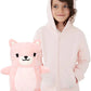 Cubcoats Kids Transformando 2 em 1 Kali Zip up Unissex Rosa