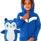Cubcoats Kids Transformando 2 em 1 Rekka Zip up Unissex Azul
