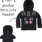 Cubcoats Unissex X Star Wars(TM) Darth Vader 2 em 1 Pelúcia com Capuz Preto