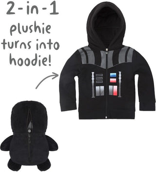 Cubcoats Unisex X Star Wars(TM) Darth Vader 2-in-1 Plush Toy Hoodie Black