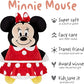 Cubcoats Transformando 2 em 1 Infantil Unissex Disney Minnie Mouse 2 em 1 Bicho de Pelúcia com Capuz Vermelho