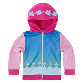 Cubcoats Transforming 2 in 1 Unisex Dream Works Trolls Poppy 2-in-1 Stuffed Animal Hoodie Blue