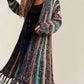 Trendsi - Adora Multi Colour Sweater Long Cardigan With Fringes