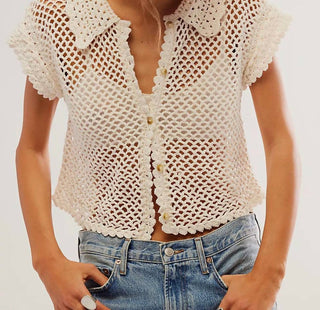 Free People - Lily Crochet Top