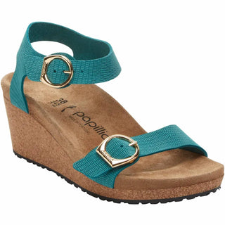 Birkenstock - sandália feminina de cunha papillo soley