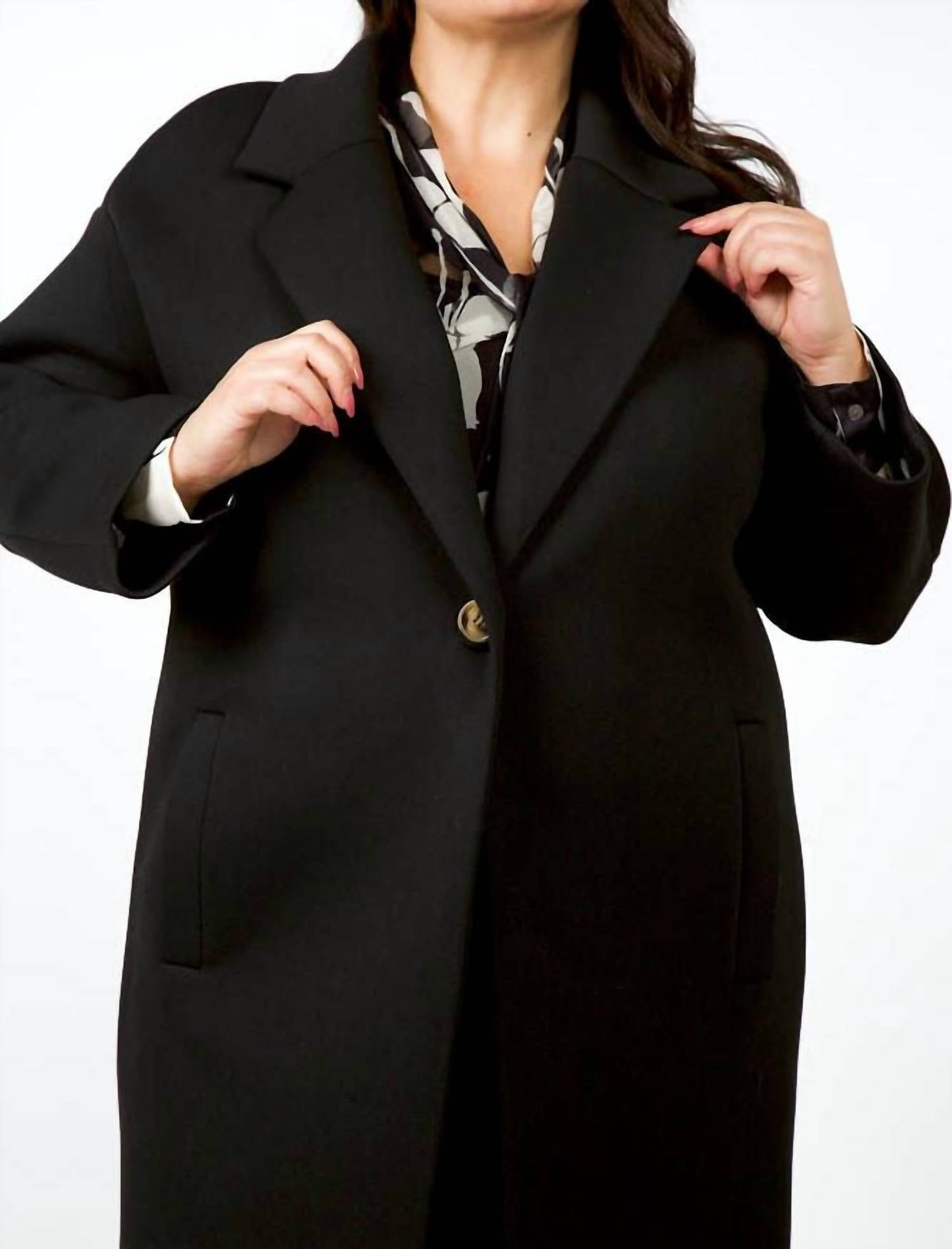 Psophia - LONG ONE BUTTON COAT