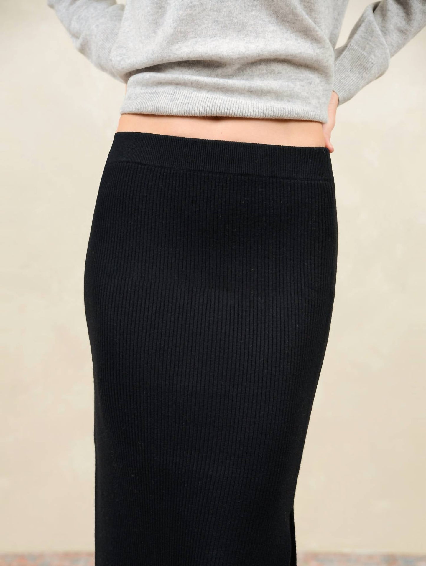 27 Miles Malibu - Betsi Rib Knit Pencil Skirt