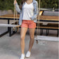 Grace & Lace - Casual Colored Denim Shorts